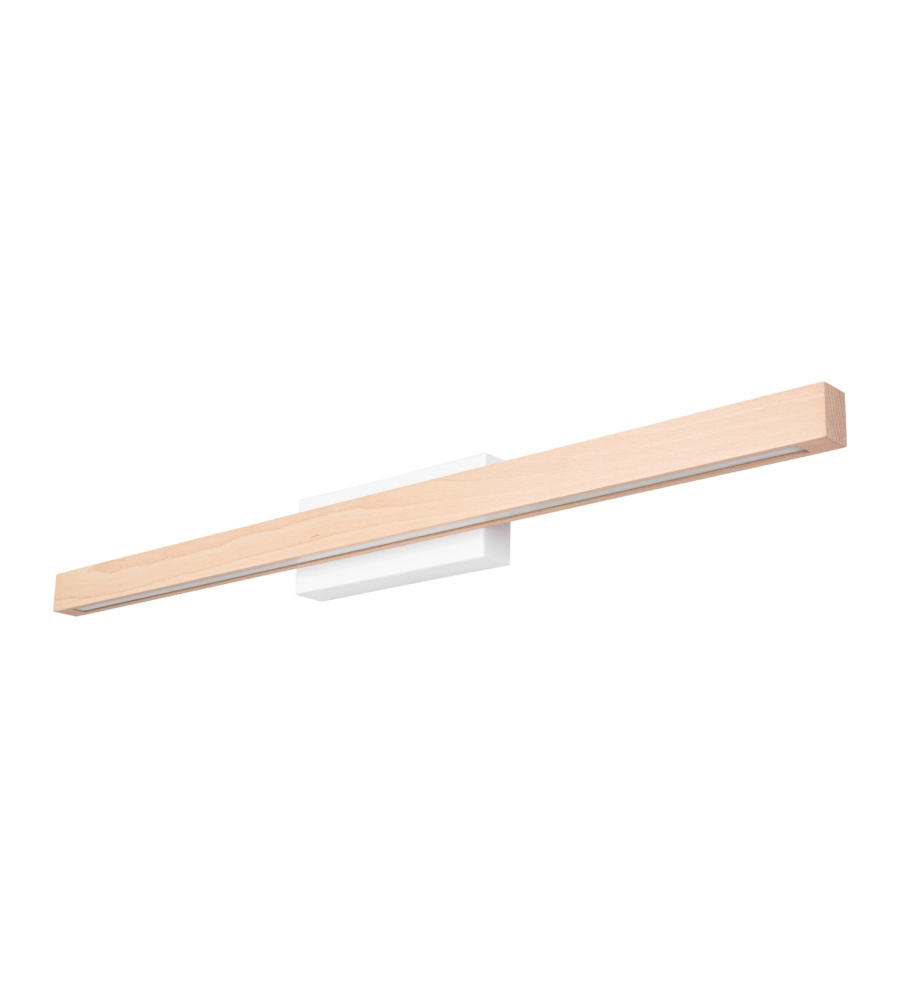 APPLIQUE DA MURO ONLI "DORA" METALLO E LEGNO LED 40X5,6X8 CM
